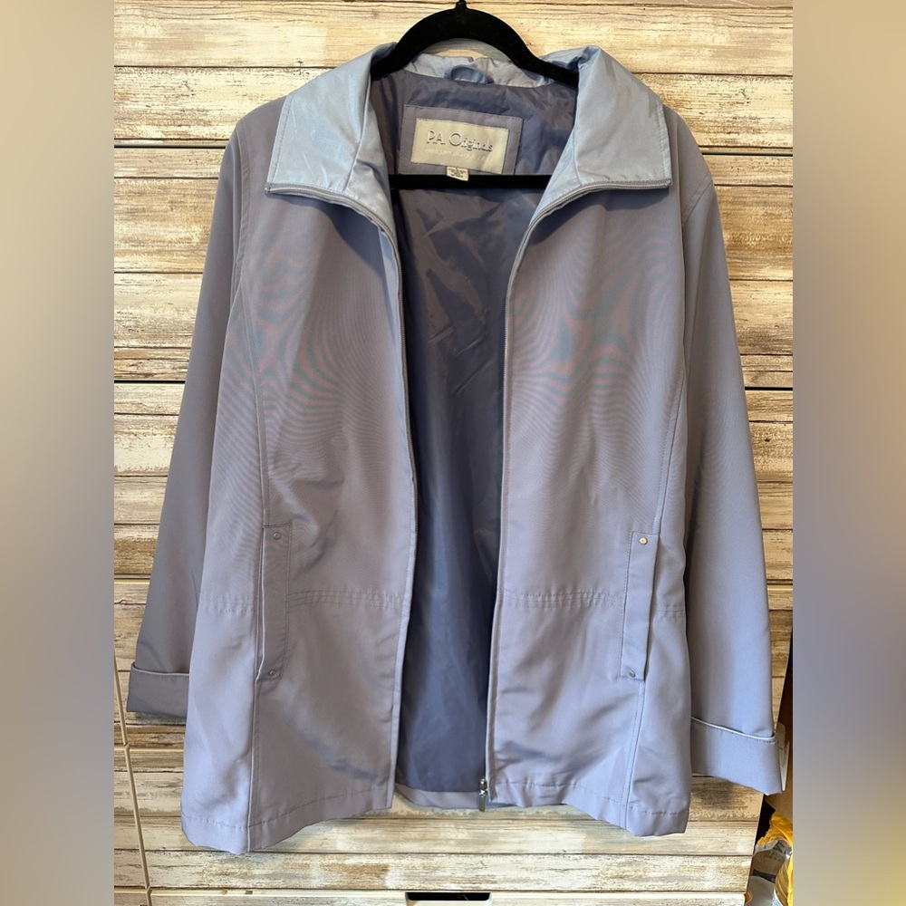 💜 P.A. Originals Lilac Lightweight Zip Jacket – Women’s Size L